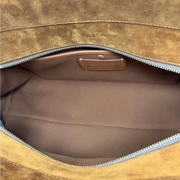Coach Empire 40 Bag in Brown Suede - Picture 13 of 14